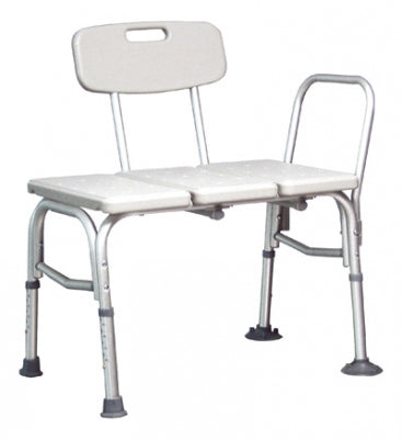 Graham-Field Bath Transfer Bench Lumex Maxi-Drain 18-1/4 To 22-1/4 Inch Height Range 350 Lbs. Weight Capacity Side Arm - 7927A