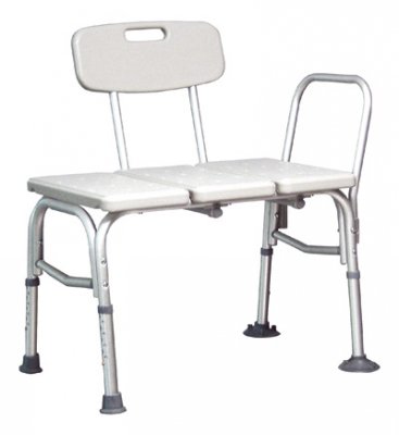 Lumex Maxi-Drain - Bath Transfer Bench Side Arm 22-1/4 Inch Seat Height 350 lbs. Weight Capacity - 7927A