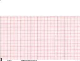 Burdick - Diagnostic Recording Paper Thermal Paper 216 X 280 mm Z-Fold Red Grid - 4758960