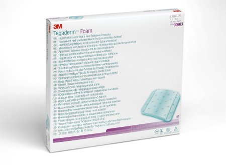 3M Tegaderm High Performance - Foam Dressing 8 X 8 Inch Square Non-Adhesive without Border Sterile - 90603