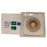 Sur-Fit Natura - Ostomy Barrier Precut, Extended Wear Durahesive White Tape 45 mm Flange SUR-FIT Natura System Hydrocolloid 7/8 Inch Opening 4-1/2 X 4-1/2 Inch - 413180