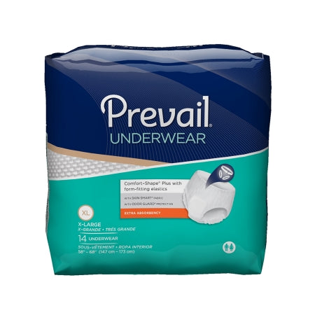 First Quality Prevail Daily Underwear Adult Absorbent Underwear Pull On X-Large Disposable Moderate Absorbency - PV-514