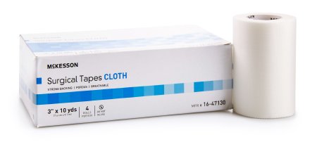 McKesson McKesson Medical Tape Silk-Like Cloth 3 Inch X 10 Yard White NonSterile - 16-47130