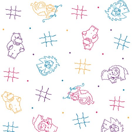 Pedia Pals - Table Paper 18 Inch Width Print (Animal) Crepe - 49005