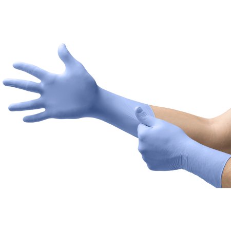 FreeForm EC - Exam Glove 2X-Large NonSterile Nitrile Extended Cuff Length Textured Fingertips Blue Not Chemo Approved - FFE-775-XXL