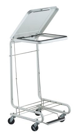 McKesson McKesson Hamper Stand General Purpose Square Opening 45 lbs. Foot Pedal Self-Closing Lid - 81-11410
