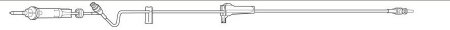 Baxter Clearlink Administration Set 10 Drops / mL Drip Rate 106 Inch Tubing 1 Port - 2C8515