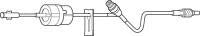 Baxter Extension Set 19 Inch 1 Port 3.3 mL Priming Volume DEHP - 2C8891