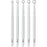 Sklar Sklar Dermal Curette Set 5-1/2 Inch Length Single-ended Round Handle Assorted Tip Sizes Straight Blunt Round Loop Tip - 96-1199