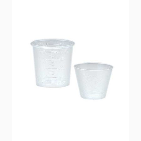 Medegen Medical Products LLC Value Brand Graduated Medicine Cup 2 oz. Clear Plastic Disposable - 02102A