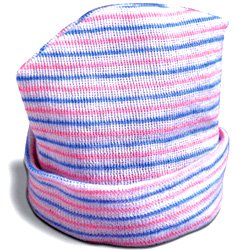 Life Trace - Infant Hat Pink / Blue Stripes Infant - 30953130