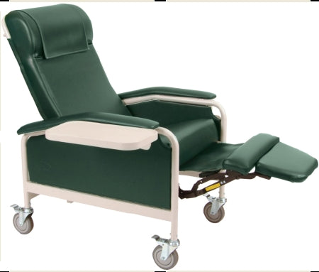 Winco Multi-Position Recliner Specify Color Vinyl Upholstered Four Swivel Casters Four Swivel Casters - 6531