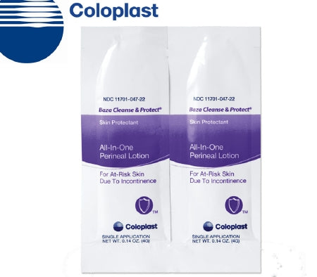 Coloplast Baza Cleanse and Protect Perineal Wash Lotion 4 Gram Individual Packet Scented - 7710