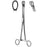 Sklar Sponge Forceps Foerster 9-1/2 Inch Surgical Grade Stainless Steel NonSterile Ratchet Lock Finger Ring Handle Straight Ring, Serrated Tip - 87-2395