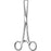 Sklar Tenaculum Forceps Barrett 7 Inch Surgical Grade Stainless Steel NonSterile Ratchet Lock Finger Ring Handle Straight Blunt Tip - 91-1070