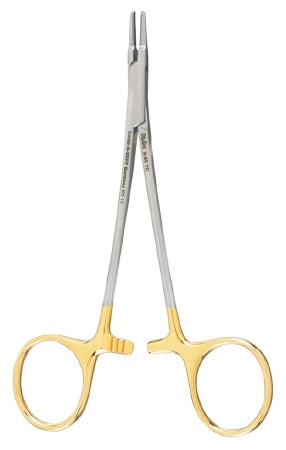 Miltex Carb-N-Sert Needle Holder 5 Inch, Tungsten Carbide, Serrated, Extra Delicate - 8-65TC