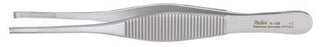 Miltex - Tissue Forceps Heaney 5-1/2 Inch Length OR Grade German Stainless Steel NonSterile NonLocking Thumb Handle Straight 2 X 3 Teeth, Serrated Tip - 6-128