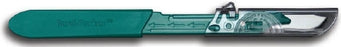 Aspen Surgical Products Bard-Parker Safety Scalpel Conventional Size 23 Stainless Steel / Plastic Sterile Disposable - 372623