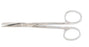 Miltex Miltex Plastic Surgery Scissors Wagner 4-3/4 Inch Length OR Grade Stainless Steel (German) NonSterile Finger Ring Handle Curved Blade Sharp/Blunt - 5-278