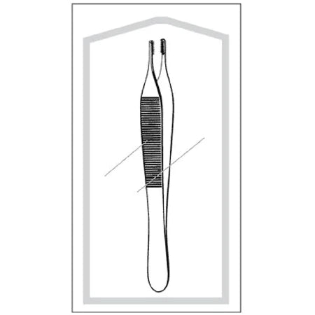 Merit - Tissue Forceps Adson-Brown 4-3/4 Inch Length Mid Grade Stainless Steel - 96-2559M