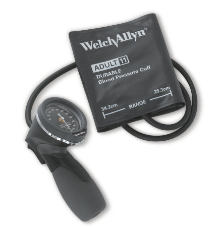 Welch Allyn Aneroid Sphygmomanometer with Cuff Tycos 1-Tube Pocket Size Hand Held Adult Large Cuff - 5098-27CB