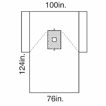 O&M Halyard Inc Surgical Drape Breast Drape 100 W X 76 W X 124 L Inch Sterile - 89236