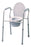 Graham-Field - 3-in-1 Commode Chair Fixed Arm Steel Frame Back Bar 14 Inch Seat Width - 7103A-4