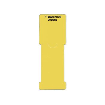 Carstens - Pre-Printed Label Auxiliary Label Yellow Polyethylene Medication Orders Black Alert Label - 1693-23