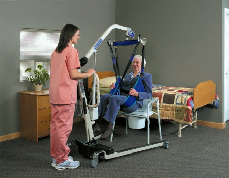 Reliant - Full Body Commode Sling 4 Point With Head Support Chainless Large 450 lbs. Weight Capacity - R115