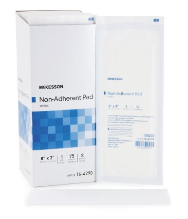 McKesson McKesson Non-Adherent Dressing Nylon / Polyester Blend 3 X 8 Inch Sterile - 16-4290