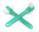 McKesson McKesson Denture Brush 2-Sided Bristle Green - 16-TBDEN