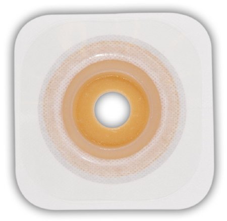 Convatec Esteem synergy Colostomy Barrier Trim to Fit, Extended Wear Durahesive, White Tape Without Flange Hydrocolloid 1-1/4 to 1-3/4 Inch Stoma 4 X 4 Inch - 409270