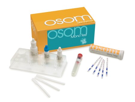 Sekisui Diagnostics OSOM Mono Test Rapid Test Kit Infectious Disease Immunoassay Infectious Mononucleosis Whole Blood / Serum / Plasma Sample CLIA Waived for Whole Blood / CLIA Moderate Complexity for Serum and Plasma 25 Tests - 145