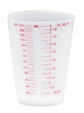 Medegen Medical Products LLC Medegen Graduated Drinking Cup 9 oz. Translucent Plastic Disposable - 02068A