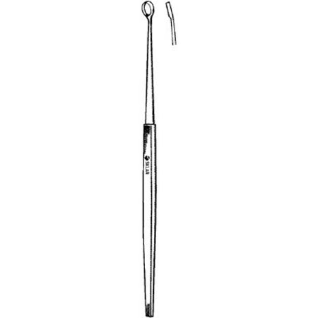 Sklar Sklar Dermal Curette Cannon 5-3/4 Inch Length Single-ended Handle Size 5, 7 mm Tip Straight Fenestrated Oval Tip with Sharp Edge - 769719