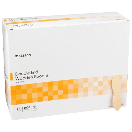 McKesson - Medical Spoon Double Ended Tan Wood - 24-625