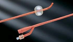 Bardex I.C. - Foley Catheter 2-Way Coude Tip 30 cc Balloon 24 Fr. Red Rubber - 0103SI24