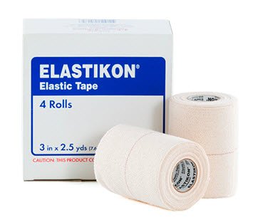 Johnson & Johnson Consumer Elastikon Elastic Tape Cotton 4 Inch X 5 Yard White NonSterile - 381370051770