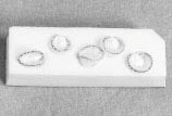 Teleflex Medical Surgical Peanut Sponge X-Ray Detectable Cotton / Gauze 3/8 Inch Diameter 5 Count Foam Count Holder Sterile - 200217