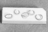 Teleflex Medical - Surgical Peanut Sponge X-Ray Detectable Cotton / Gauze 3/8 Inch Diameter 5 Count Foam Count Holder Sterile - 200217