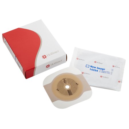 New Image FlexTend - Ostomy Barrier New Image Flextend Trim to Fit, Standard Wear Adhesive Tape 70 mm Flange Blue Code System Hydrocolloid Up to 2-1/4 Inch Opening - 14204