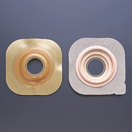 New Image FlexWear - Ostomy Barrier Precut, Standard Wear Without Tape 44 mm Flange Green Code System 7/8 Inch Opening - 15503