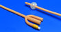 Dover - Foley Catheter 3-Way Standard Tip 5 cc Balloon 20 Fr. Silicone Elastomer Coated Latex - 8887688201