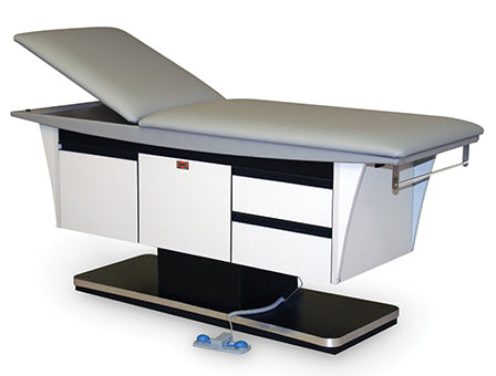 Hausmann Powermatic Treatment Table with Gas-Spring Backrest - 76" x 27" x 26"-38"