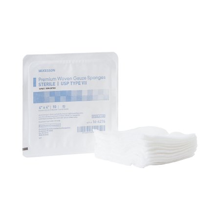 McKesson - USP Type VII Gauze Sponge Cotton 16-Ply 4 X 4 Inch Square Sterile - 16-4276
