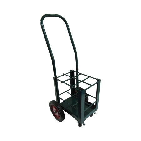 Mada Medical Products - Oxygen Cylinder Cart Aluminum / Steel 42 X 15 X 18 Inch Green - 2023