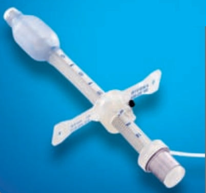 Smiths Medical Bivona Mid-Range Aire-Cuf Hyperflex Tracheostomy Tube Adjustable Neck Flange Size 8 Cuffed - 75HA80