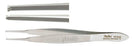 Miltex - Tissue Forceps Lester 3-3/4 Inch Length OR Grade German Stainless Steel NonSterile NonLocking Thumb Handle Straight 2 X 3 Teeth, Serrated Tip - 18-914