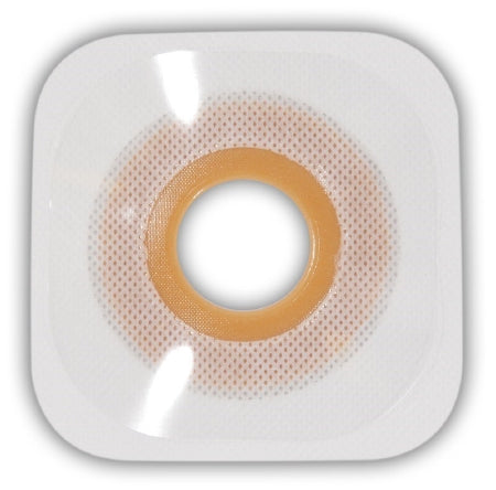 Convatec Esteem synergy Colostomy Barrier Pre-Cut, Standard Wear Stomahesive, White Tape Small, Up to 3/8 Inch Flange Universal Hydrocolloid 1-1/8 Inch Stoma 4 X 4 Inch - 405477