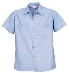 Fashion Seal Uniforms Poplin Scrub Shirt X-Large Petrol Blue 2 Pockets Short Sleeves Unisex - 64009-XL